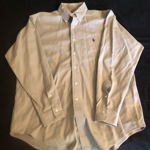 Khaki Polo Ralph Lauren Button Down Size Large